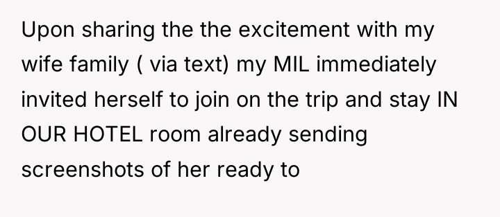 Upon sharing the the excitement with my wife family (...