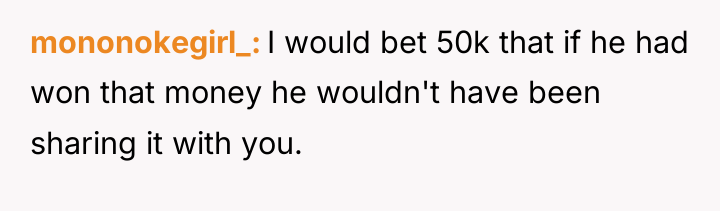 mononokegirl_ I would bet 50k that if he had won...