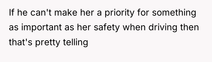 If he can't make her a priority for something as...