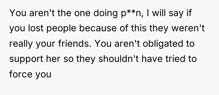 You aren't the one doing p**n, I will say if...