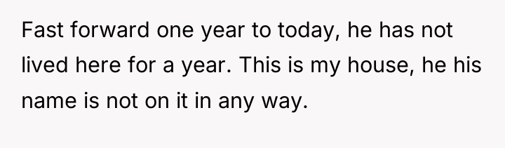 Fast forward one year to today, he has not lived...