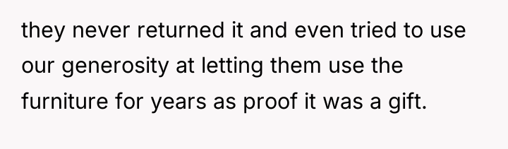 they never returned it and even tried to use our...