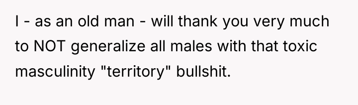 I - as an old man - will thank you...