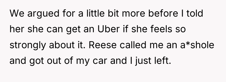 We argued for a little bit more before I told...