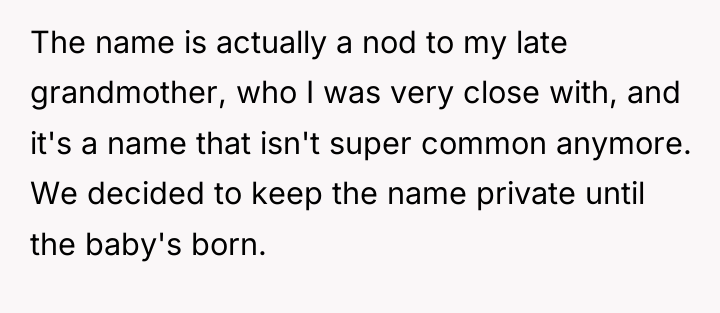 The name is actually a nod to my late grandmother,...