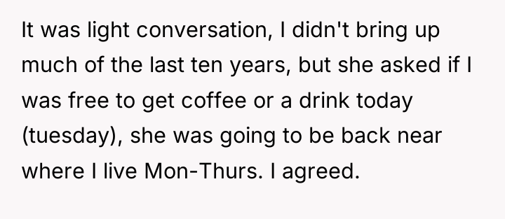 It was light conversation, I didn't bring up much of...