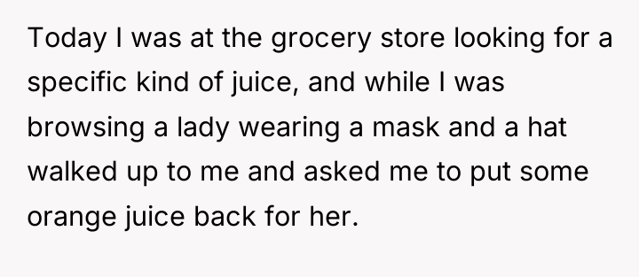 Today I was at the grocery store looking for a...
