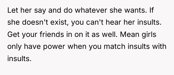 Let her say and do whatever she wants. If she...