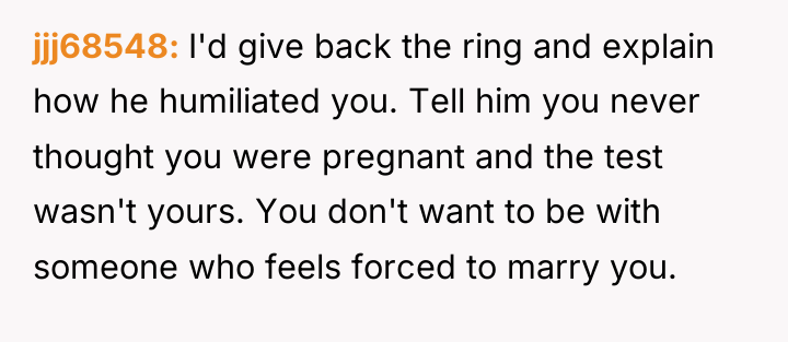 jjj68548 I'd give back the ring and explain how he...