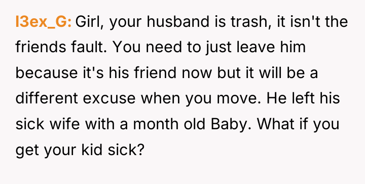 l3ex_G Girl, your husband is trash, it isn't the friends...