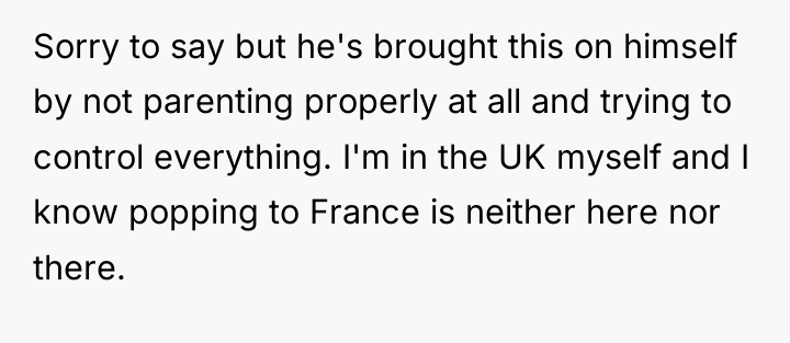 Sorry to say but he's brought this on himself by...