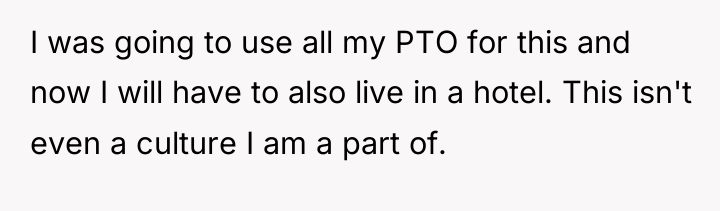 I was going to use all my PTO for this...
