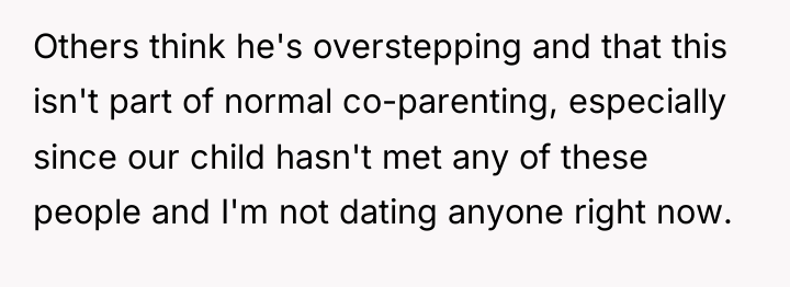 Others think he's overstepping and that this isn't part of...