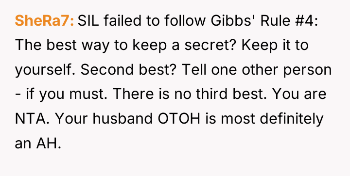 SheRa7 SIL failed to follow Gibbs' Rule #4: The best...