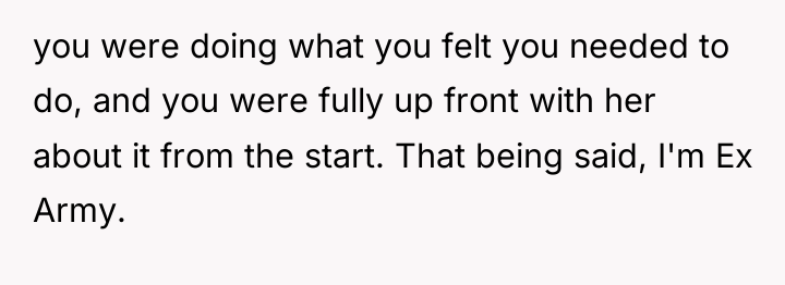you were doing what you felt you needed to do,...