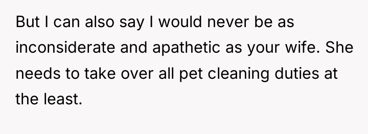 But I can also say I would never be as...