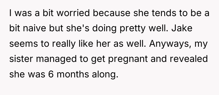 I was a bit worried because she tends to be...