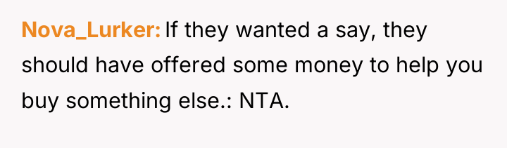 Nova_Lurker If they wanted a say, they should have offered...