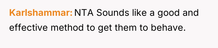 Karlshammar NTA Sounds like a good and effective method to...