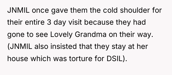JNMIL once gave them the cold shoulder for their entire...