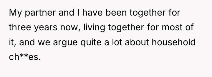 My partner and I have been together for three years...