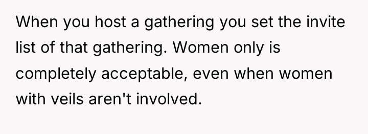 When you host a gathering you set the invite list...