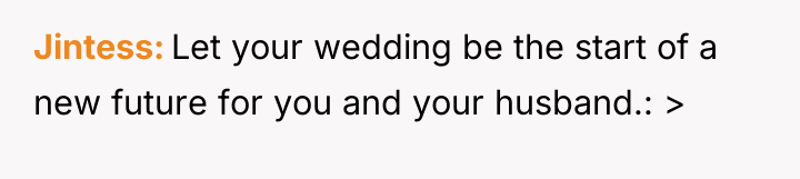 Jintess Let your wedding be the start of a new...