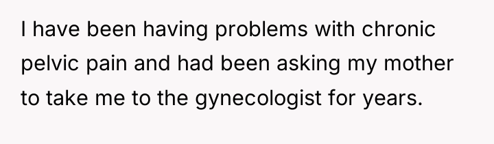 I have been having problems with chronic pelvic pain and...