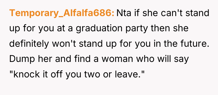 Temporary_Alfalfa686 Nta if she can't stand up for you at...