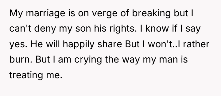 My marriage is on verge of breaking but I can't...