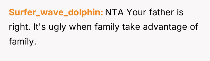 Surfer_wave_dolphin NTA Your father is right. It's ugly when family...