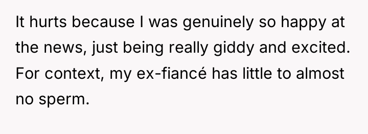 It hurts because I was genuinely so happy at the...