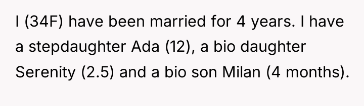 I (34F) have been married for 4 years. I have...