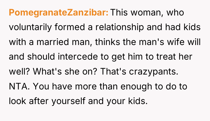 PomegranateZanzibar This woman, who voluntarily formed a relationship and had...