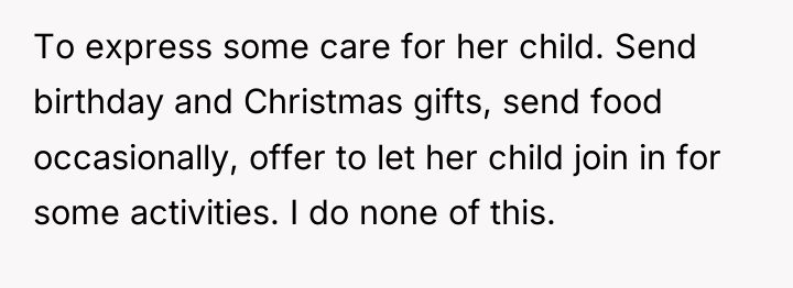 To express some care for her child. Send birthday and...