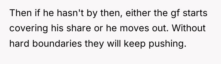 Then if he hasn't by then, either the gf starts...