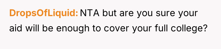 DropsOfLiquid NTA but are you sure your aid will be...