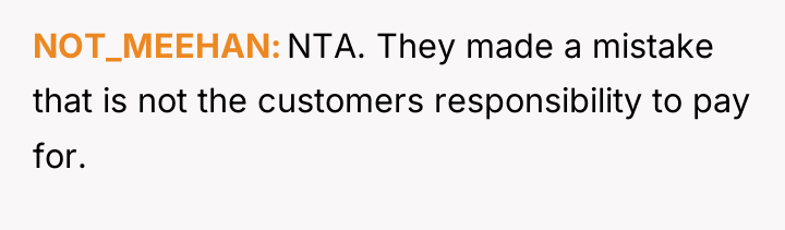 NOT_MEEHAN NTA. They made a mistake that is not the...