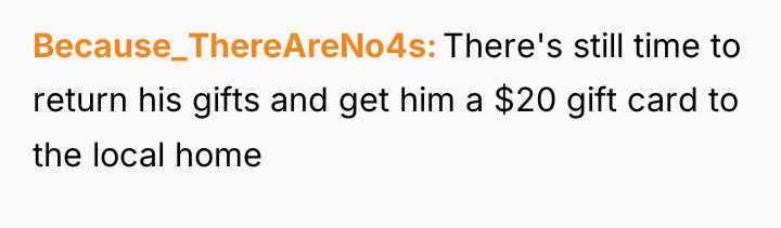 Because_ThereAreNo4s There's still time to return his gifts and get...