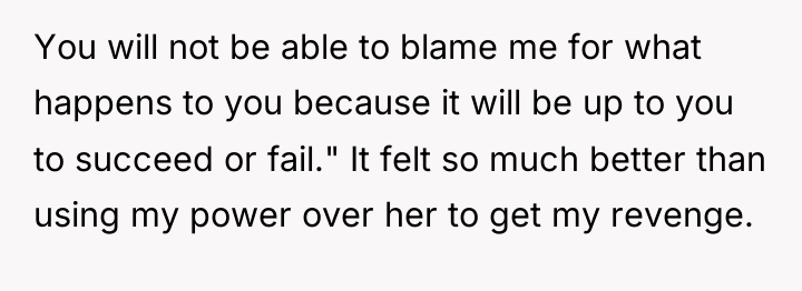 You will not be able to blame me for what...