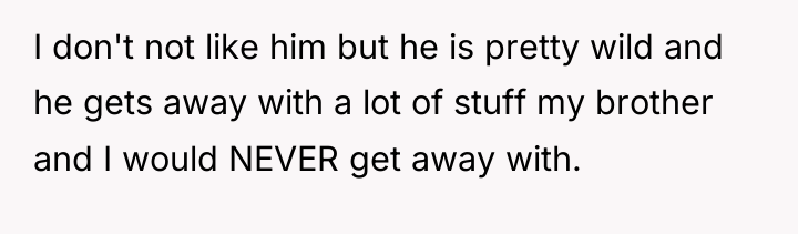 I don't not like him but he is pretty wild...