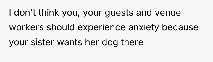 I don't think you, your guests and venue workers should...