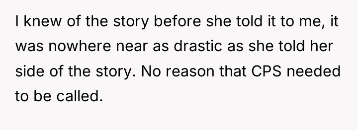 I knew of the story before she told it to...