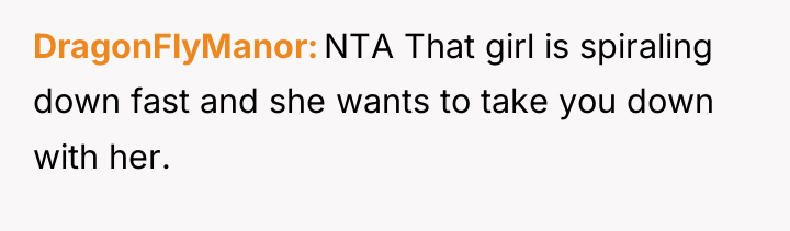 DragonFlyManor NTA That girl is spiraling down fast and she...