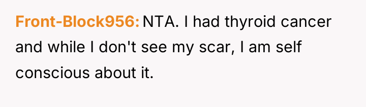 Front-Block956 NTA. I had thyroid cancer and while I don't...