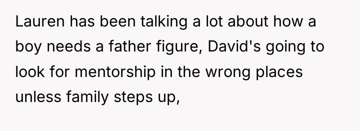 Lauren has been talking a lot about how a boy...