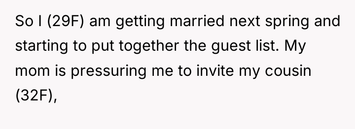 So I (29F) am getting married next spring and starting...