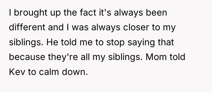 I brought up the fact it's always been different and...
