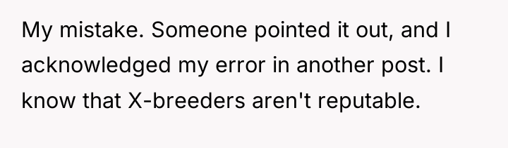 My mistake. Someone pointed it out, and I acknowledged my...