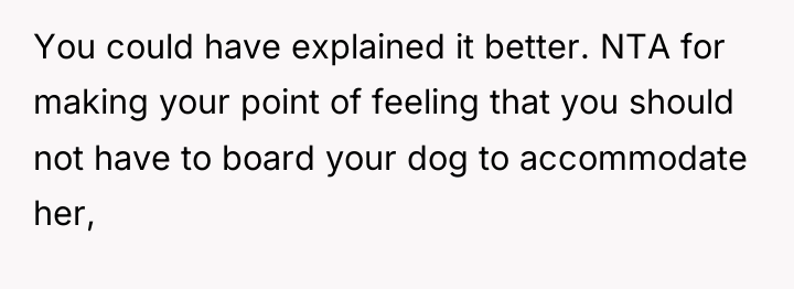 You could have explained it better. NTA for making your...